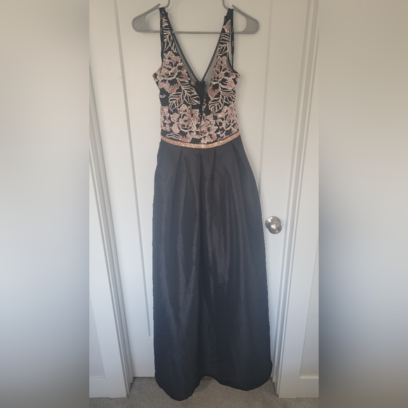 Soieblu Dresses & Skirts - SOIEBLU | Black & Rose Gold Gown